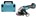 Makita haakse accu slijpmachine - DGA504ZJX2 - 18V - 125mm - met vastzetschakelaar - excl. accu en lader - in Mbox