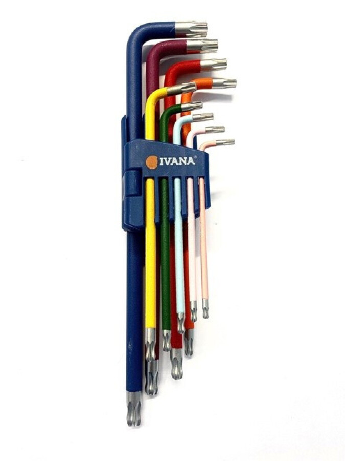 Ivana 55205 inbussleutelset 9-delig - Torx T-10 t/m T-50