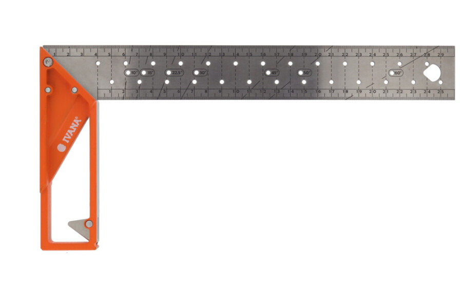 Ivana 56685 schrijfhaak 30cm met RVS liniaal