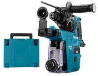 Makita accu combihamer - DHR242ZJW - SDS-Plus - 18V - excl. accu en lader - in Mbox met stofafzuigunit
