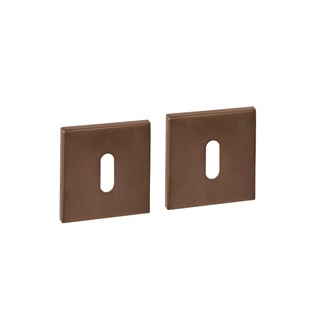 Intersteel Sleutelrozetten verdekt 53x53x6mm PVD Brons