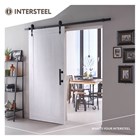 Intersteel DIY schuifdeurset Legno - MDF deur wit gegrond 2115x930x38 mm - met zwart ophangsysteem Classic