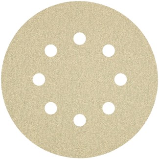 Ivana 56402 ronde schuurschijf [50st] met klittenband 8-gats Ø 125 mm korrel 80