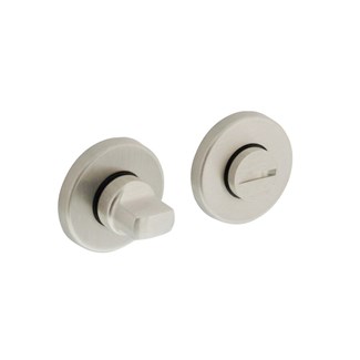 Intersteel toilet-/badkamersluiting met rond rozet - Ø 49 mm - mat nikkel
