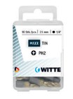 Witte phillips bit MAXX tin [10x] - 1/4'' - PH 2 - 25 mm 