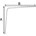DX plankdrager - staal geperst - 185 x 245 mm - wit gelakt
