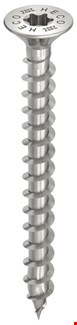 HECO TOPIX-plus schroeven - platkop RVS A2 - 5x25 mm - Torx T-20 (HD20) - voldraad - 200 st