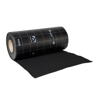 Ubbink ubiflex standaard loodvervanger - 100 mm x 12 m - zwart