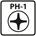 Ivana 56741 schroefbit [5x] - PH-1 - 1/4" x 25mm  