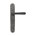 Dauby deurkruk op schild - Pure PHL"L+L" / P40 - ruw metaal - blind