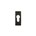 Dauby cilinderrozet - Pure PBTC Q - verouderd ijzer zwart - 30x68 mm