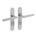 Intersteel deurkruk Hoek 90° met schild - loop - RVS geborsteld