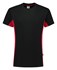 Tricorp 102004 T-Shirt Bicolor zwart/rood - maat S