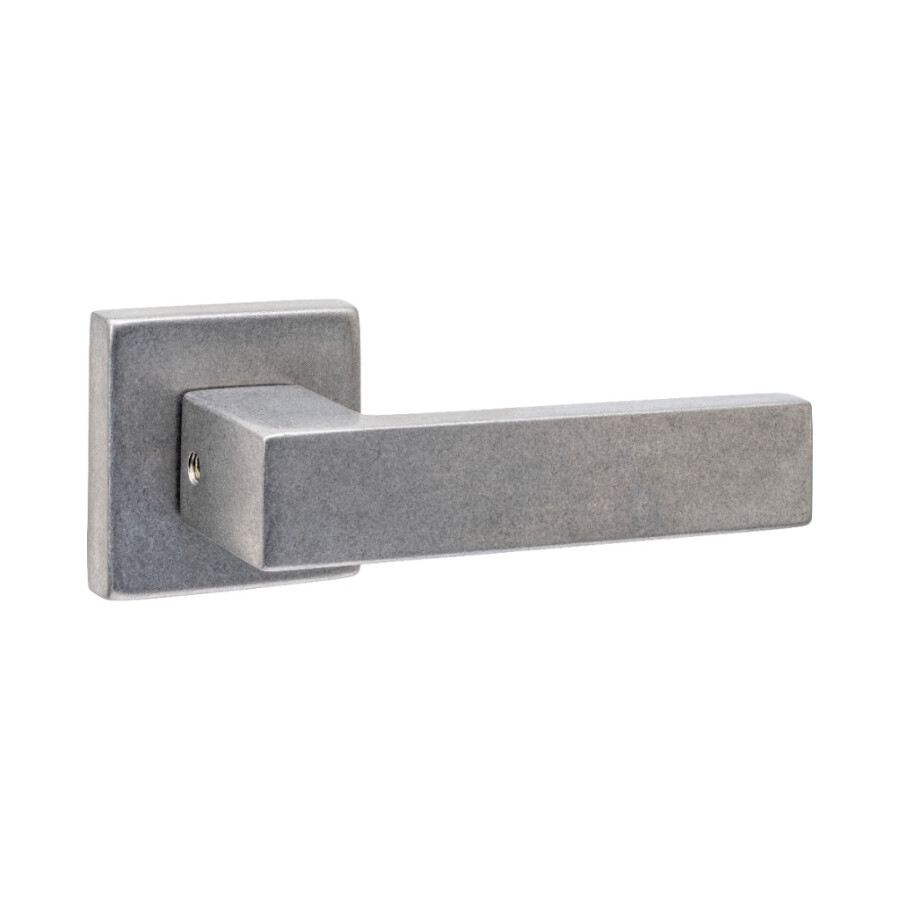 Intersteel Deurkruk Amsterdam met rozet 53x53x10mm RVS getrommeld