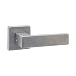 Intersteel Deurkruk Amsterdam met rozet 53x53x10mm RVS getrommeld