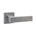 Intersteel Deurkruk Amsterdam met rozet 53x53x10mm RVS getrommeld