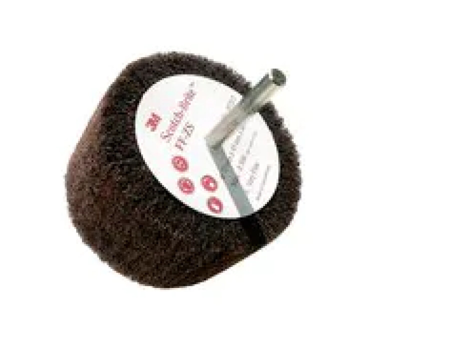 3M Scotch-Brite Cut & Polish lamellenborstel op stift - Ø100x45mm - PF-ZS -A MED - 07210A