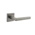 Intersteel deurkruk op vierkant massief rozet - Jura - 53x53x10 mm - RVS geborsteld