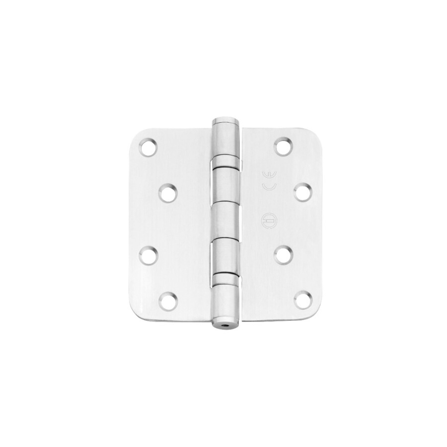 Intersteel kogellagerscharnier - tot 70 kg - afgerond - RVS geborsteld