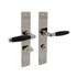 Intersteel deurkruk met schild - Ton Basic - toilet-/badkamersluiting 63/8 mm - nikkel