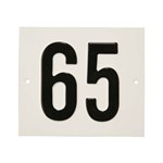 Besbo huisnummerplaat - Nr. 65 - aluminium