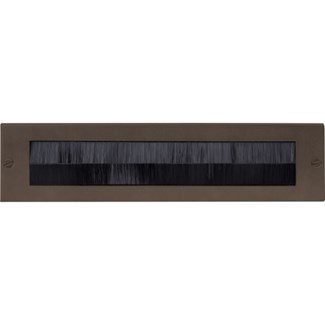 Formani LB535BI BASICS briefplaat met tochtborstel brons