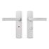 AXA deurkruk Blok met schild WC63/8 Curve aluminium 