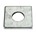 Gebr. Bodegraven volgplaat M16 - 40x40mm - verzinkt