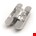 Argenta invisible scharnier Neo S-5 - 120 x 25 mm mat chroom