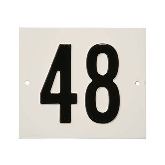 Besbo huisnummerplaat - Nr. 48 - aluminium