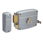 Cisa 50421.50.2 oplegslot met vaste buitencilinder doornmaat 50 zilver - Din R