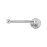 Dauby toiletrolhouder enkel - Pure Plus - wit brons - 150 mm - links