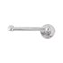 Dauby toiletrolhouder enkel - Pure Plus - wit brons - 150 mm - links