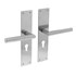 Intersteel deurkruk met schild - Jura - PC 55 - RVS geborsteld