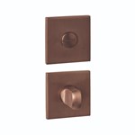 Intersteel WC-sluiting verdekt 53x53x6mm met stift 6-8mm PVD Brons