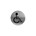 Intersteel pictogram toilet mindervalide - zelfklevend - Ø 76 mm - RVS geborsteld