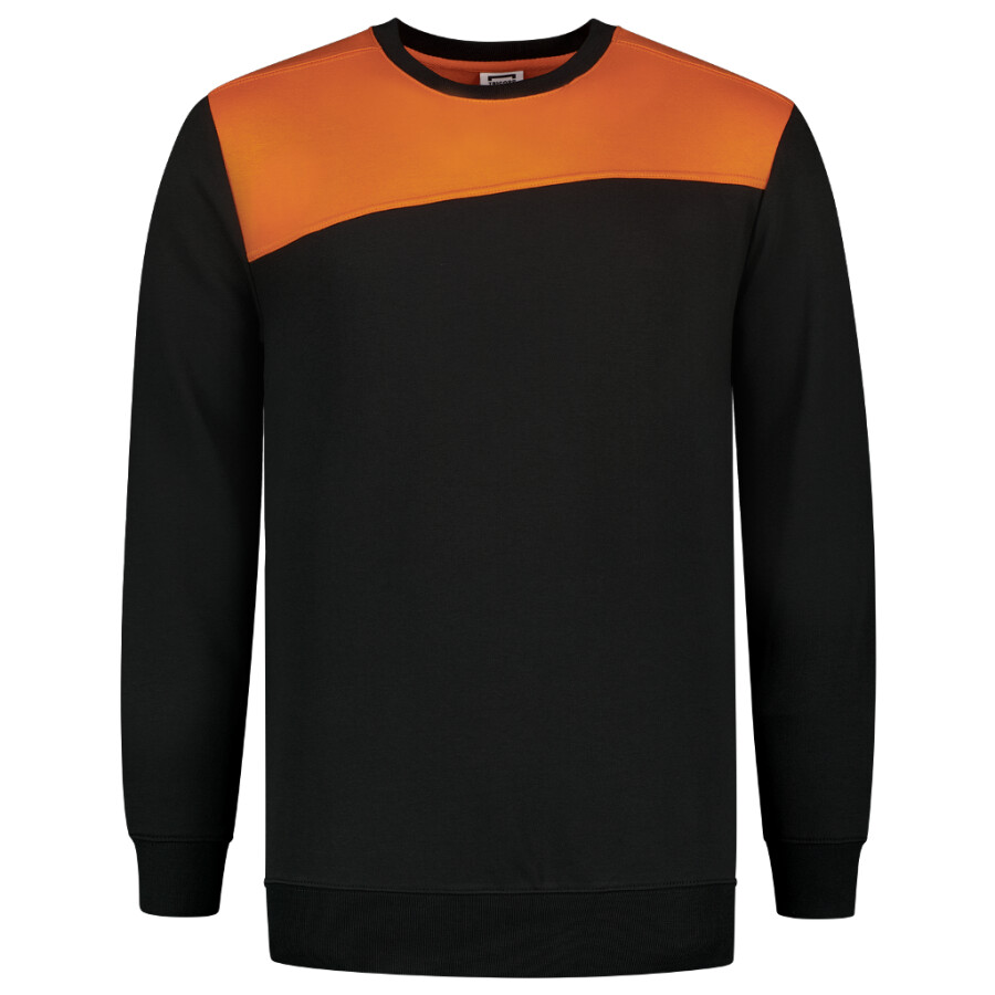 Tricorp sweater - Bicolor Naden - 302013 - zwart/oranje - maat XXL