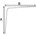 DX plankdrager - staal geperst - 130 x 195 mm - wit gelakt