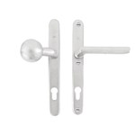 Dauby veiligheidsbeslag knop/kruk - Pure TOP + PH1920 - mat wit brons - profielcilinder 92 mm