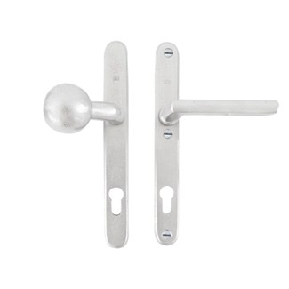 Dauby veiligheidsbeslag knop/kruk - Pure TOP + PH1920 - mat wit brons - profielcilinder 92 mm