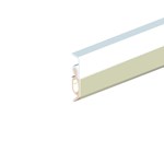 Ellen opbouw tochtprofiel - max. kier 13mm - Elro XL - 230 cm - wit aluminium 