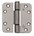 BSW glijlagerscharnier - 818 Allround - afgerond - 89x89x3 mm - RVS 