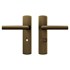 AXA deurkruk Milan met schild WC63/8 Curve brons