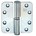 BSW kogelstiftpaumelle - BB 807 GV RD - 89x89x3 mm - draairichting 2 - afgeronde hoeken - gegalvaniseerd