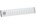 schuifrooster alu.wit 500 x 90 mm  met draaiknop