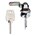 Euro-Locks automaatcilinder met bocht lip - 15 mm draad