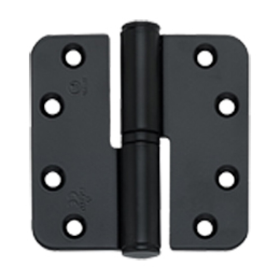 BSW kogelstiftpaumelle - RD BB 807 BV - BlackVelvet - 89x89x3 mm - draairichting 2 - zwart