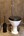 Dauby toiletborstel houder - Pure Plus - verouderd ijzer zwart - blackpot