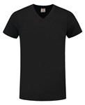 Tricorp T-shirt V-hals fitted - Casual - 101005 - zwart - maat XL