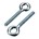 Gebr. Bodegraven schroefoog met draad - M6 - 40x10x5,2mm - verzinkt